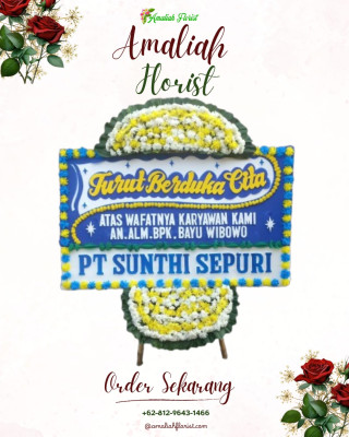 Papan Bunga Duka di Kebun Sari